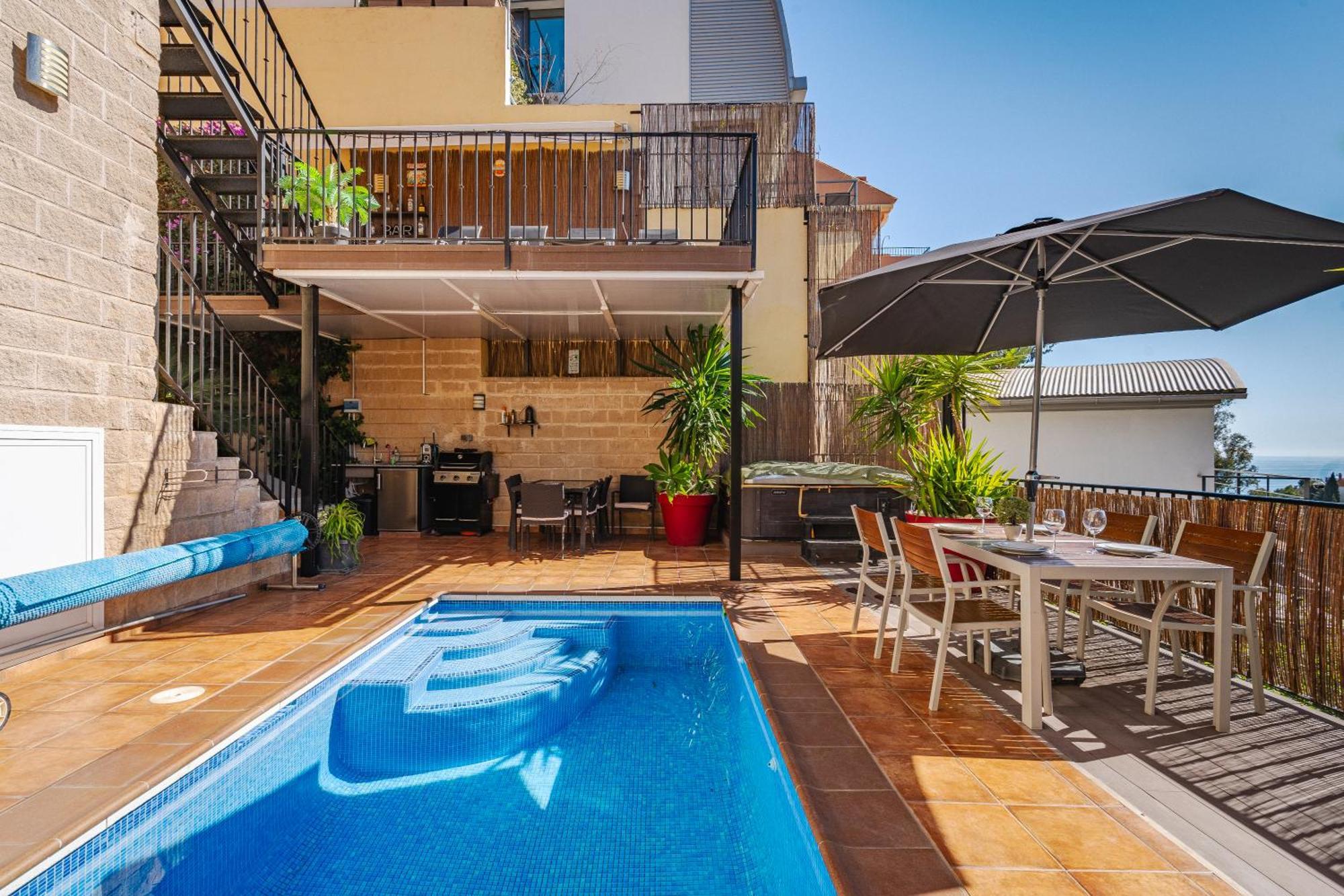 Private Luxurious Hillside Villa With Pool & Sea Views For 8 To 10 Ppl Fuengirola Exteriér fotografie