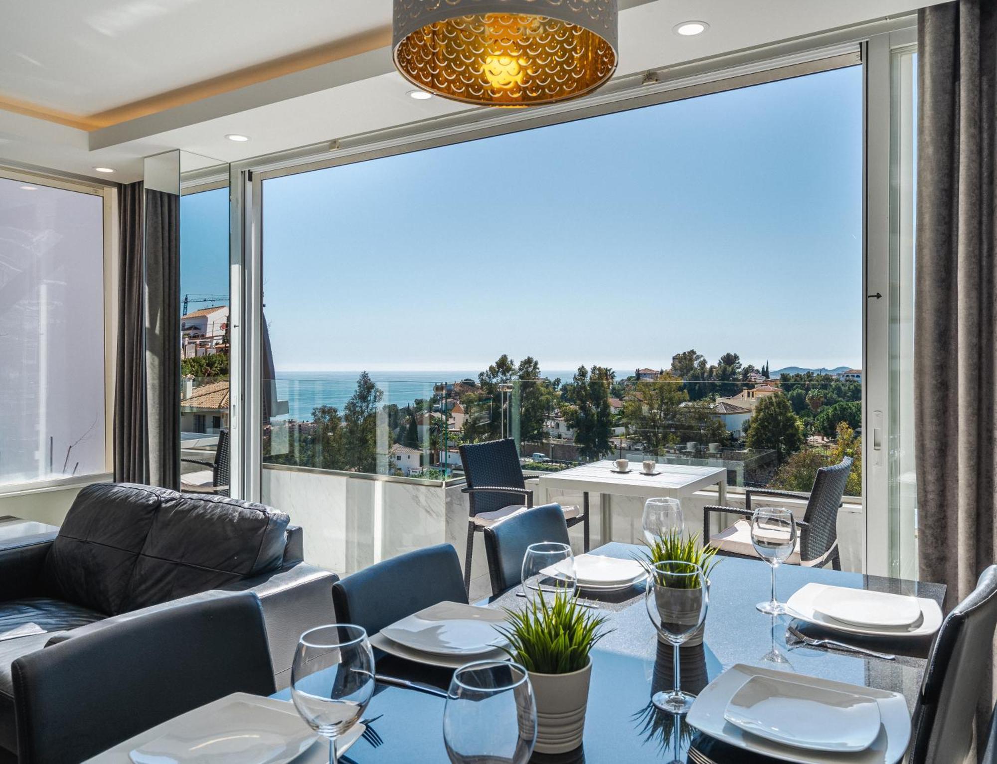 Private Luxurious Hillside Villa With Pool & Sea Views For 8 To 10 Ppl Fuengirola Exteriér fotografie