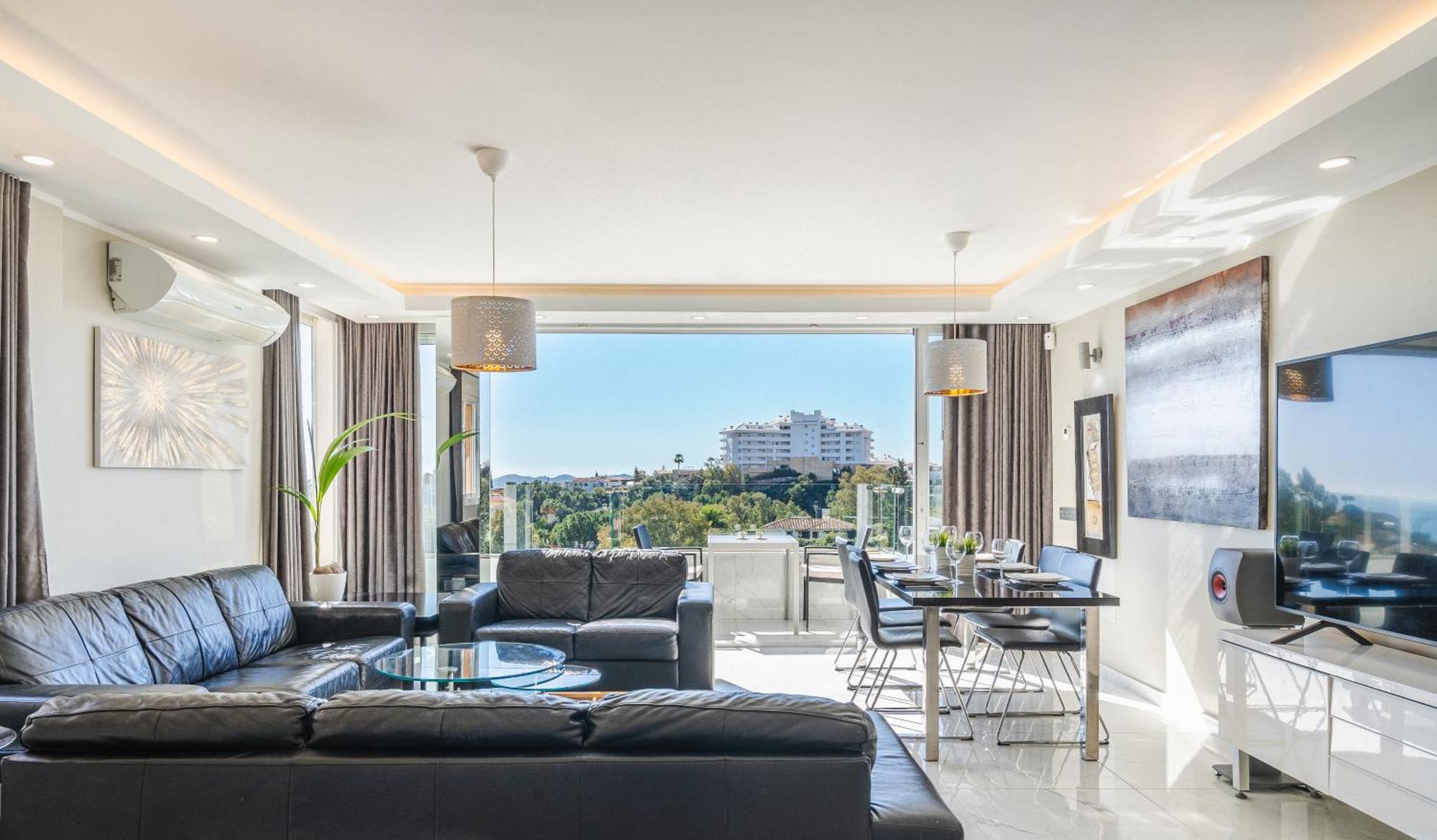 Private Luxurious Hillside Villa With Pool & Sea Views For 8 To 10 Ppl Fuengirola Exteriér fotografie